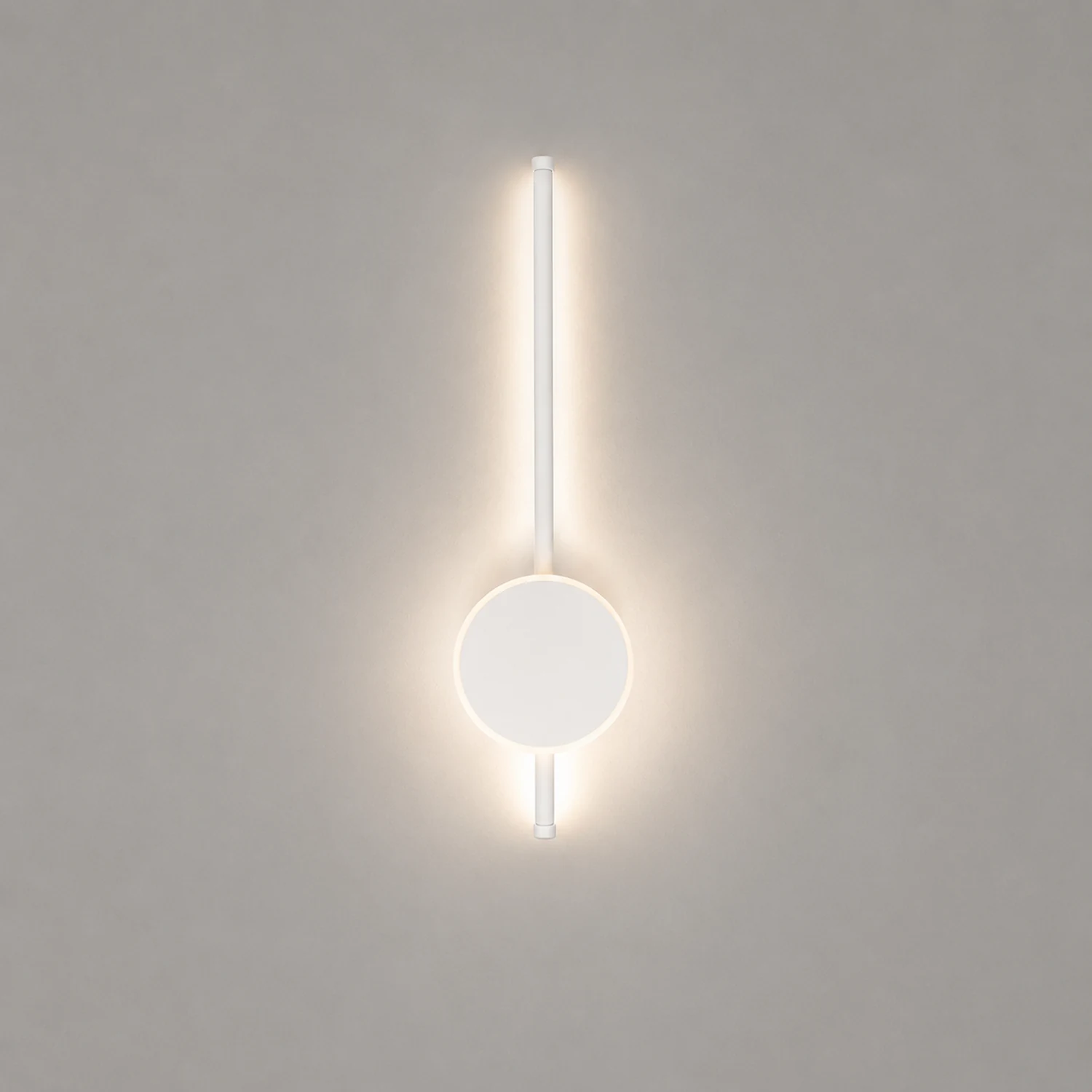 Edge Modern Round Linear Metal Wall Lamp, White/Black/Gold - Lumpaz