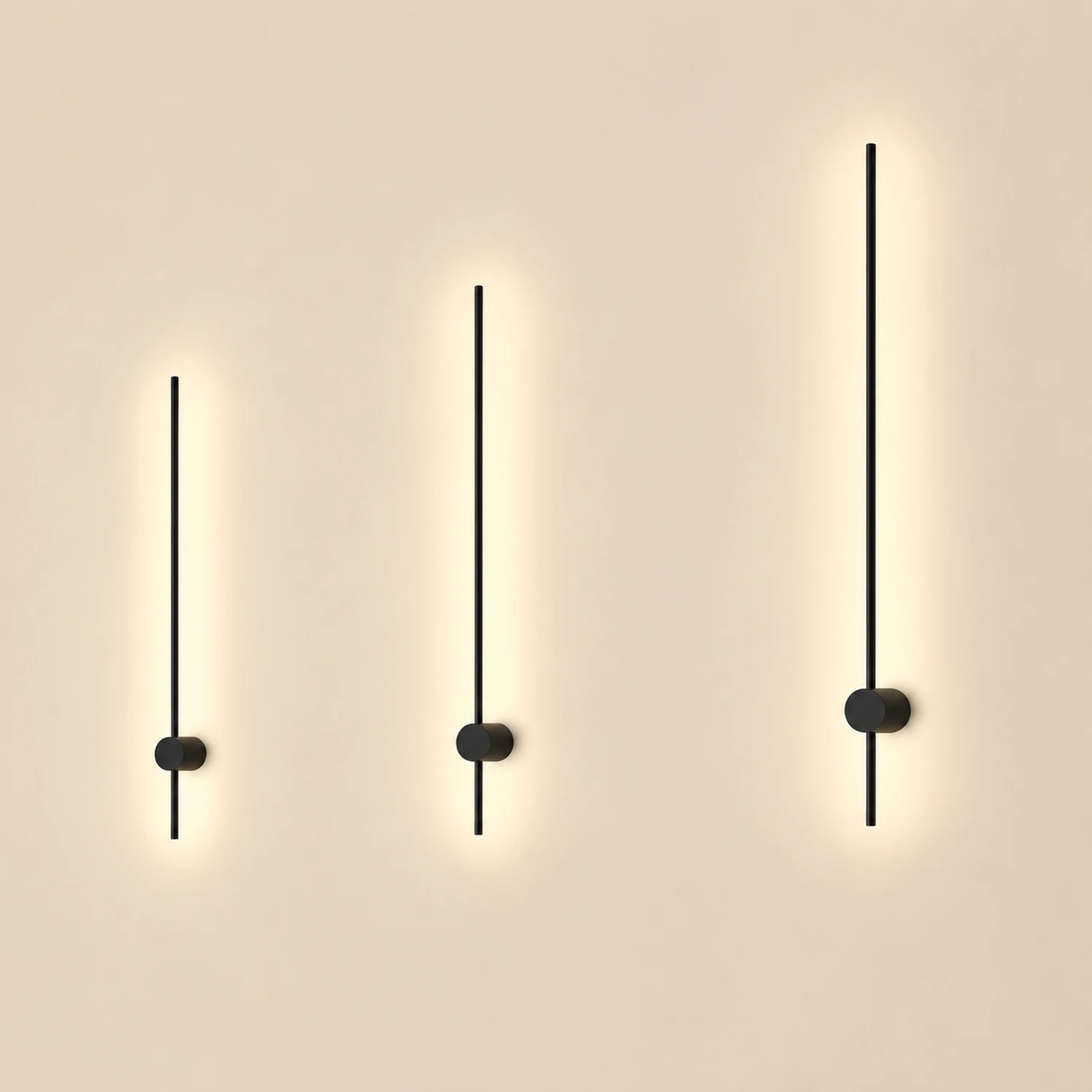Edge Minimalist Rotatable Linear Outdoor Wall Lamp Black Corridor - Lumpaz