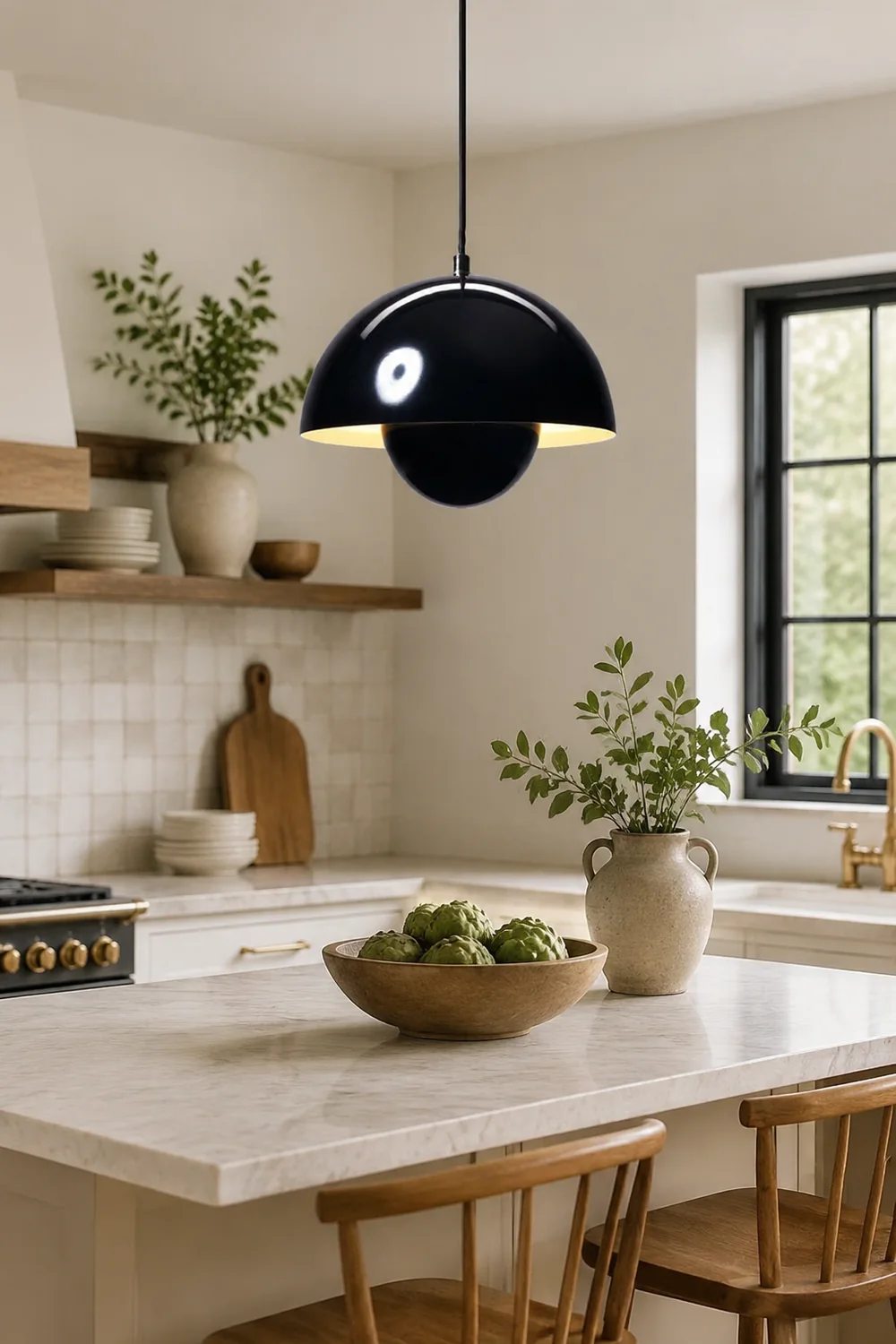 Morandi Modern Colorful Art Deco Pendant Light Metal Bedroom - Lumpaz