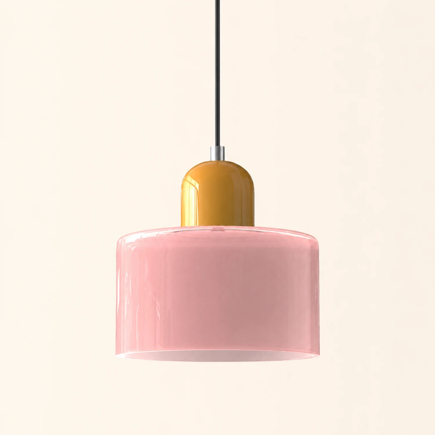 Morandi Modern White Glass Kitchen Island Pendant Light - Lumpaz
