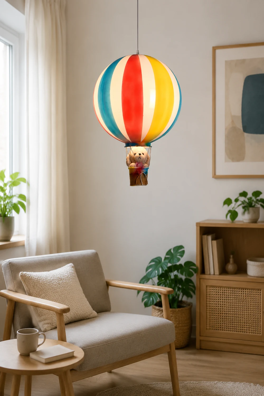 Nordic Creative Colorful Balloon Acrylic Pendant Light, Bedroom - Lumpaz