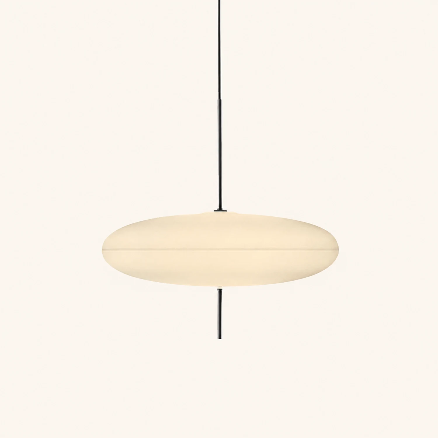 Leilani Nordic Modern Oval Single Pendant Light, White - Lumpaz