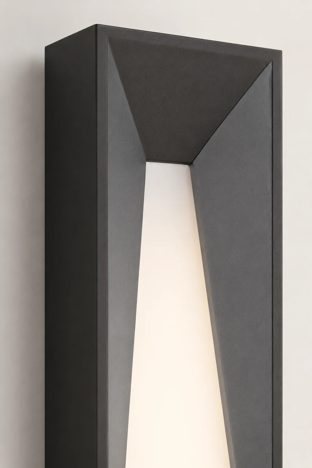 Orr Modern Rectangular Metal Outdoor Wall Lamp, Black/White - Lumpaz