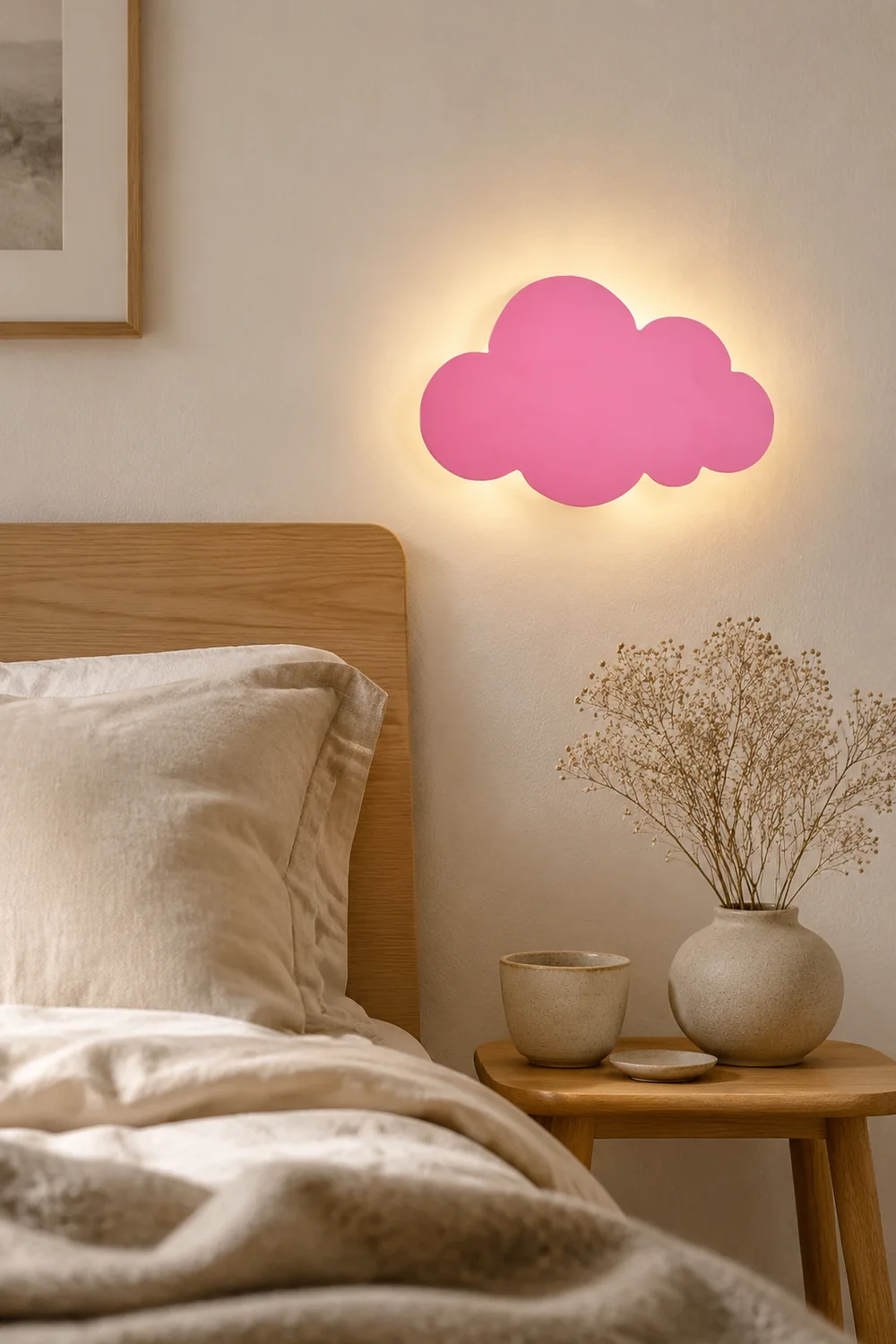 Morandi Modern Minimalist Cloud Shape Wall Lamp, White/Blue/Pink - Lumpaz