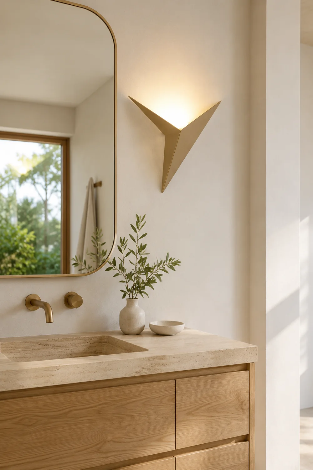 Orr Metal Modern LED Wall lamps for Bedroom, Triangle - Lumpaz