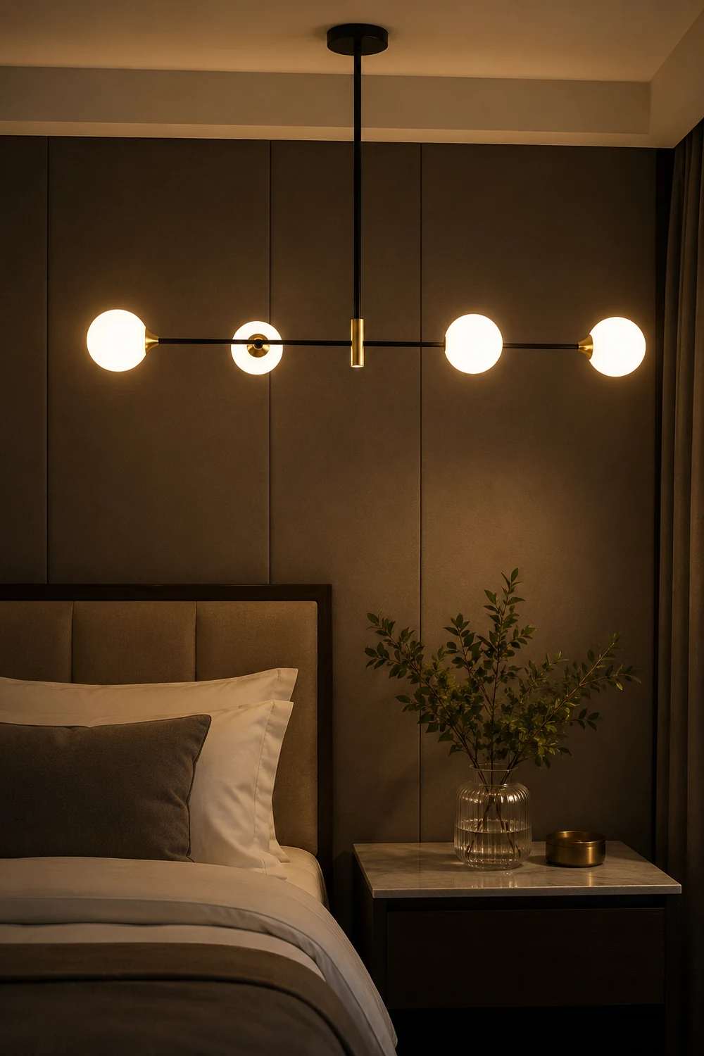 Valentina Nordic Bubble Metal Pendant Light, Black - Lumpaz