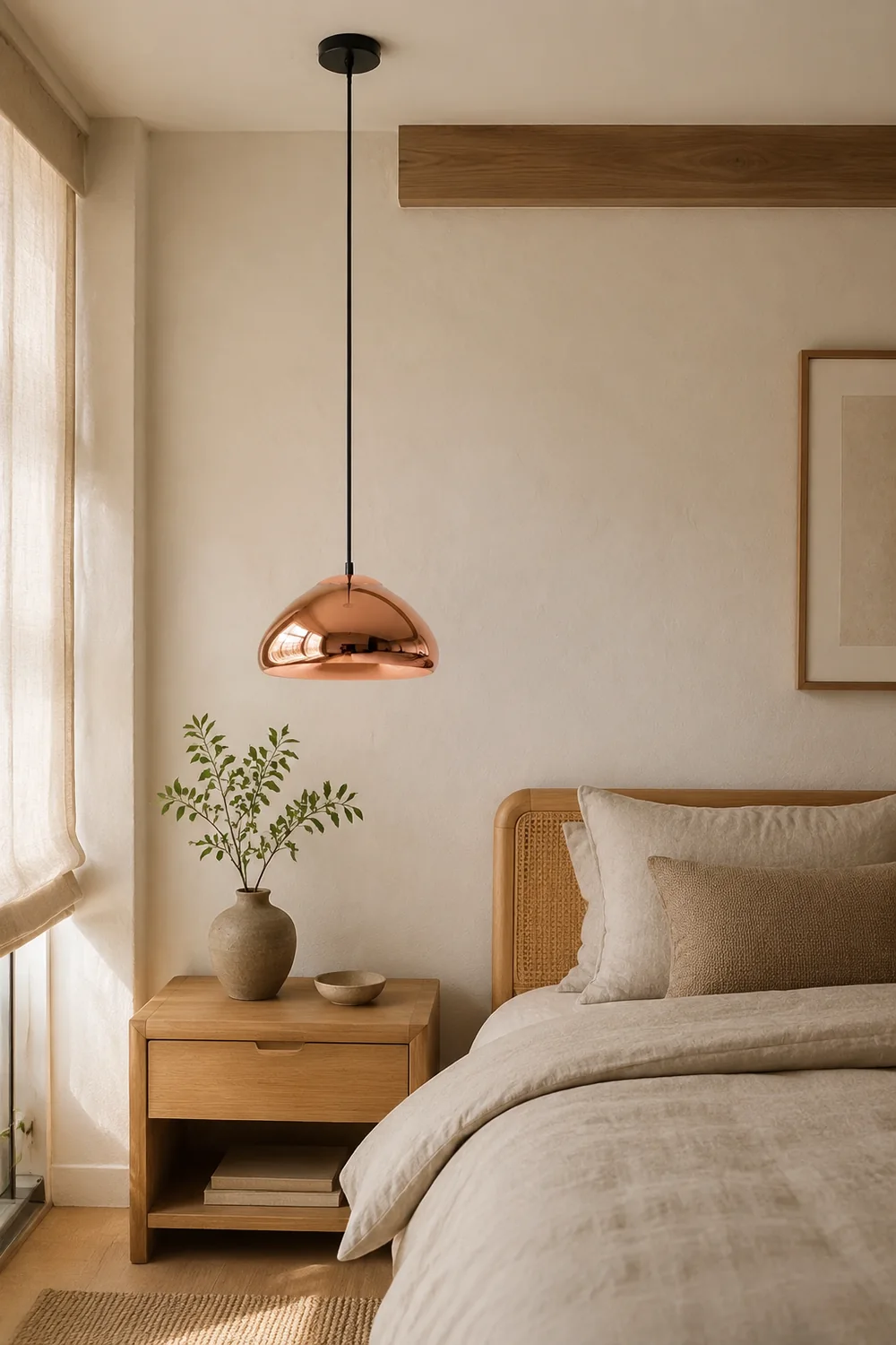 Morandi Modern Bread Shape Glass/Metal Pendant Light, 3 Colors - Lumpaz