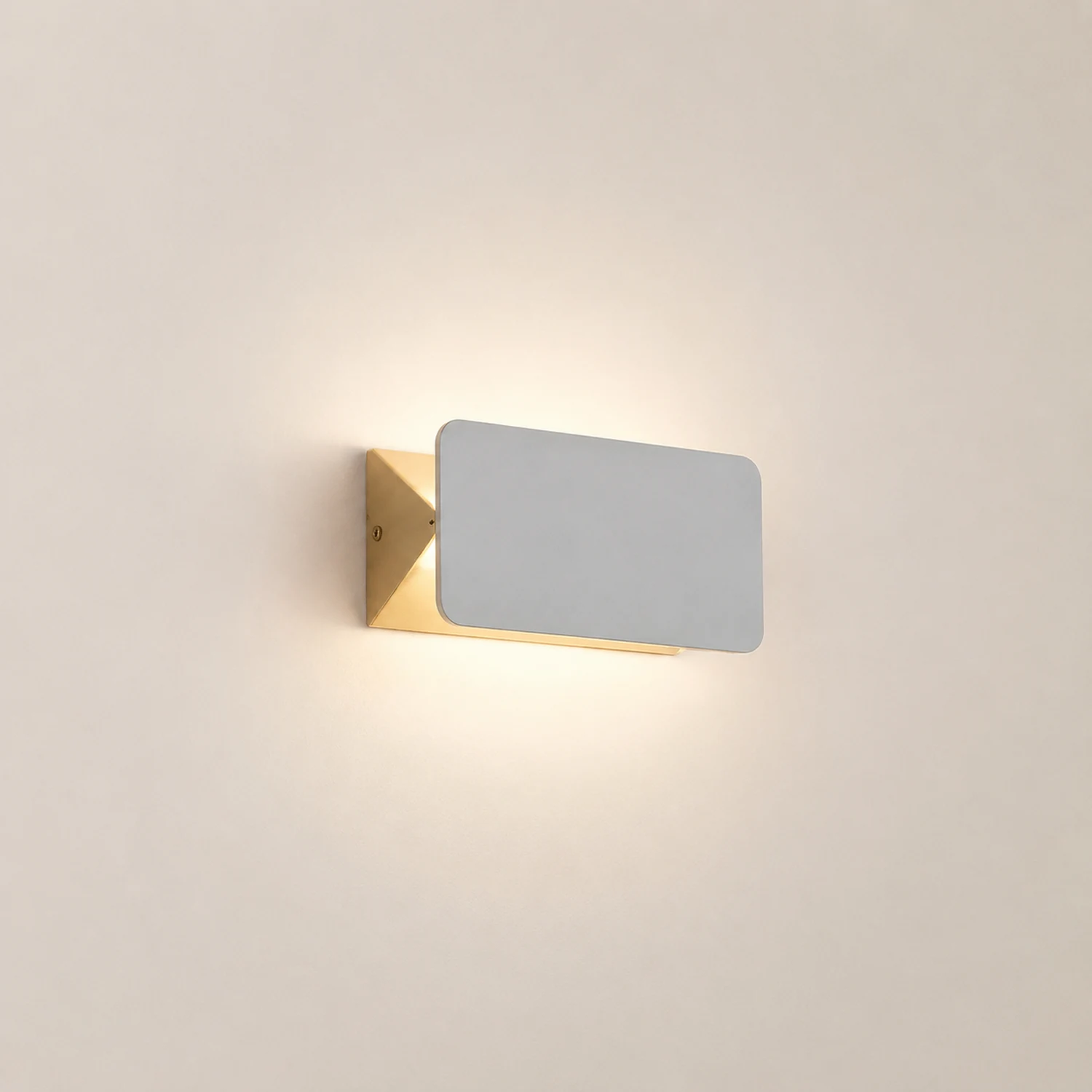 Orr LED Metal Indoor Wall Lamp Rotatable, White - Lumpaz
