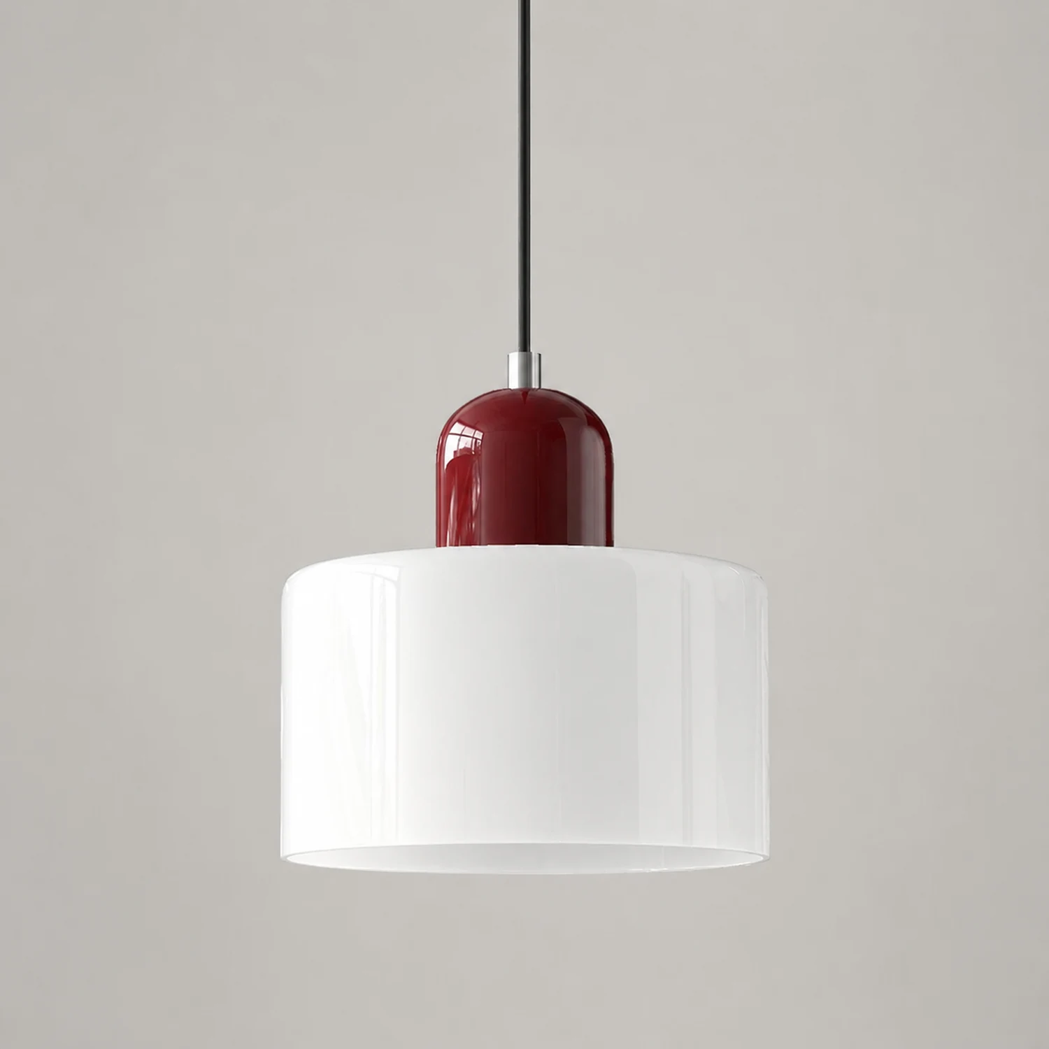Morandi Modern White Glass Kitchen Island Pendant Light - Lumpaz