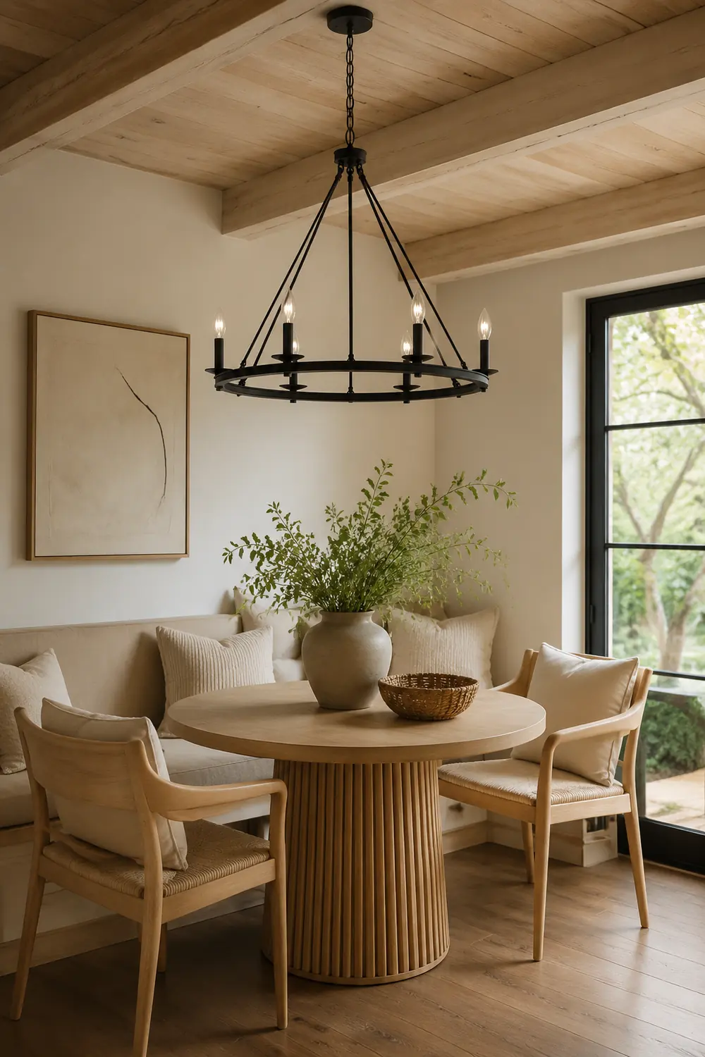 Silva Modern Candles Chandelier Black Metal Living Room/Bedroom - Lumpaz