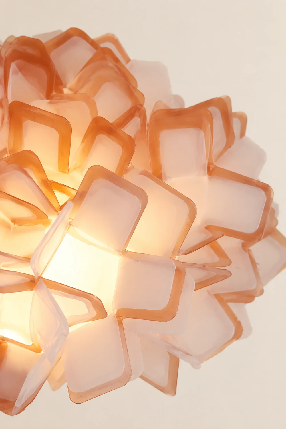Morandi Art Deco Flower Acrylic Flush Mount Ceiling Light 7 Colors - Lumpaz
