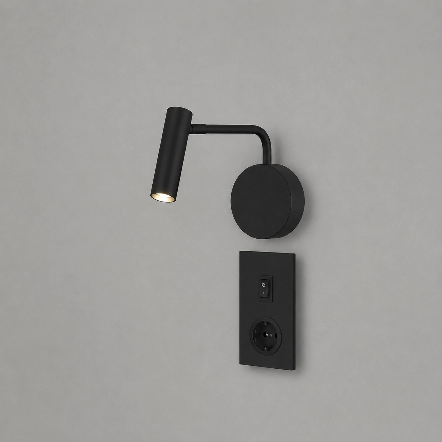 Orr Wall Lamps Swing Arm Modern, LED Spotlight, Black/White/Gold, Corridor - Lumpaz