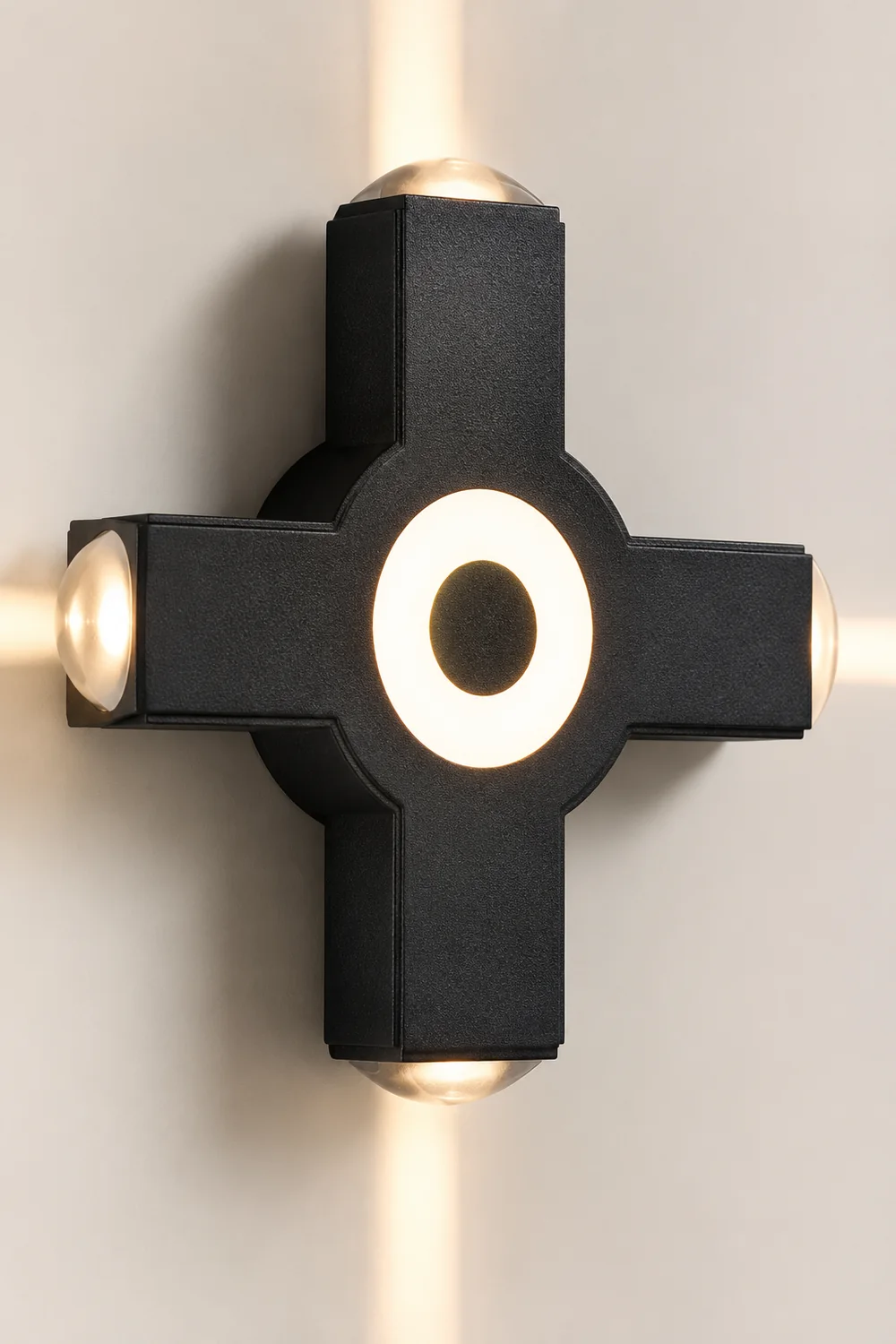 Orr Modern Waterproof Minimalist Cross Outdoor Wall Light Garden/Corridor - Lumpaz