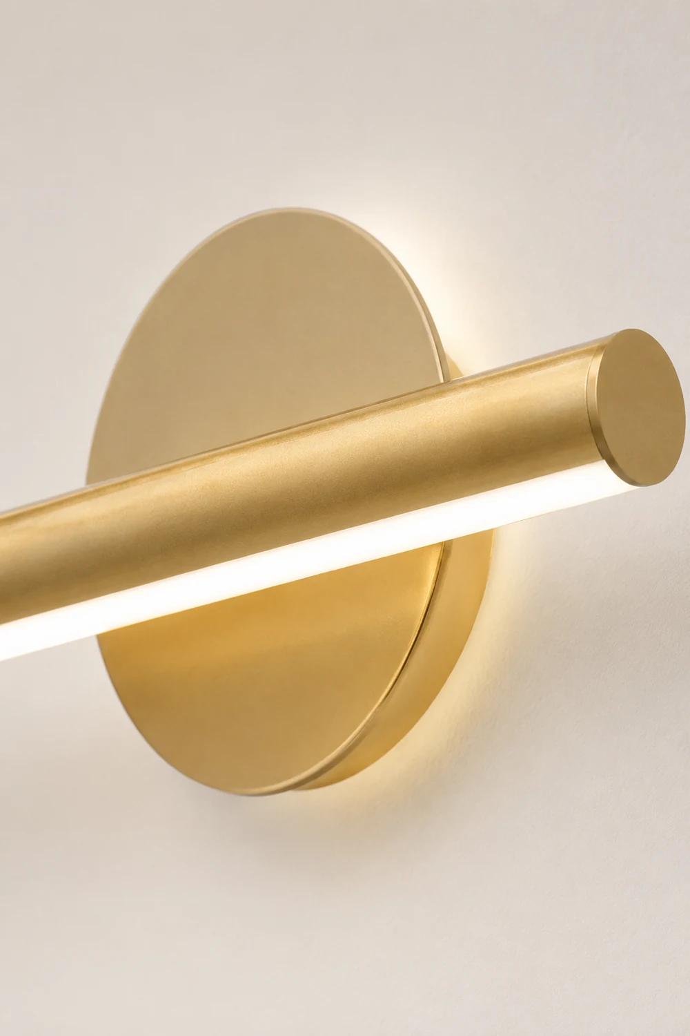 Leigh LED Linear Mirror Front Vanity Wall Lamp Black/Gold - Lumpaz