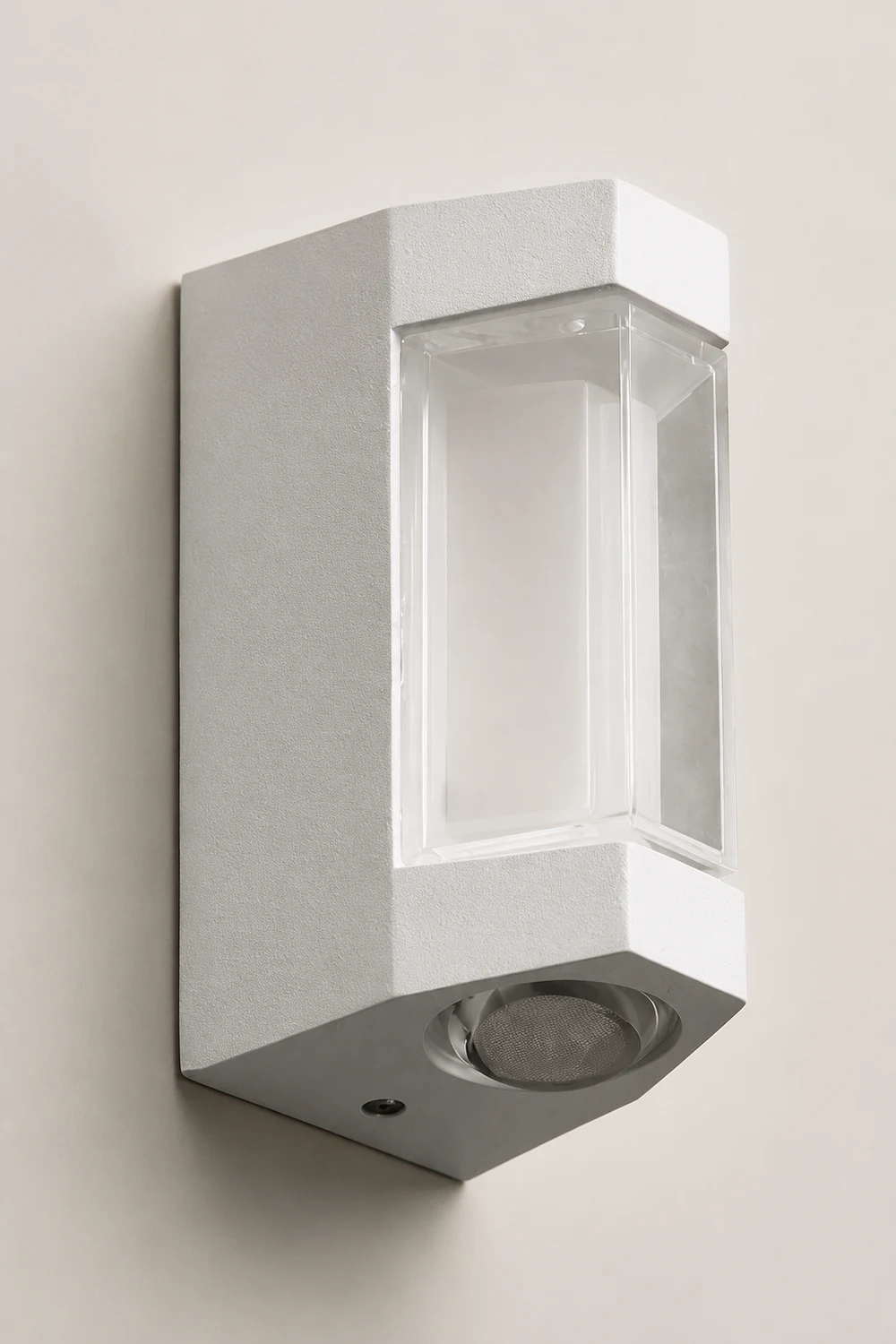 Orr Nordic Up Down Acrylic Outdoor Wall Lamp, White/Black - Lumpaz