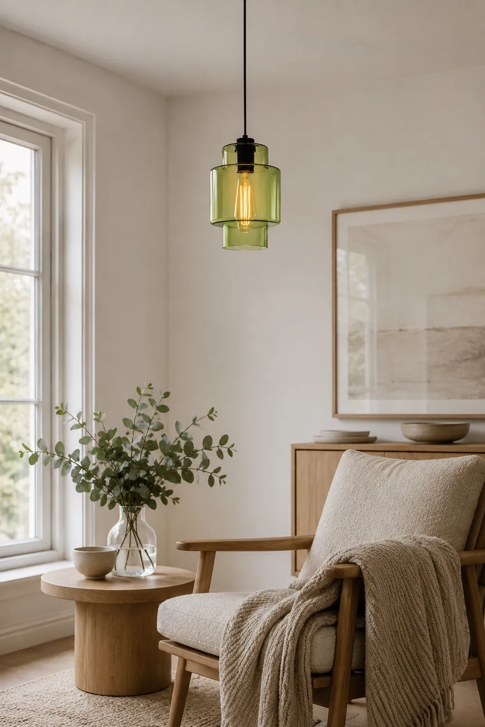 Zaid Modern Art Deco LED Cylindrical Metal/Glass Pendant Light - Lumpaz