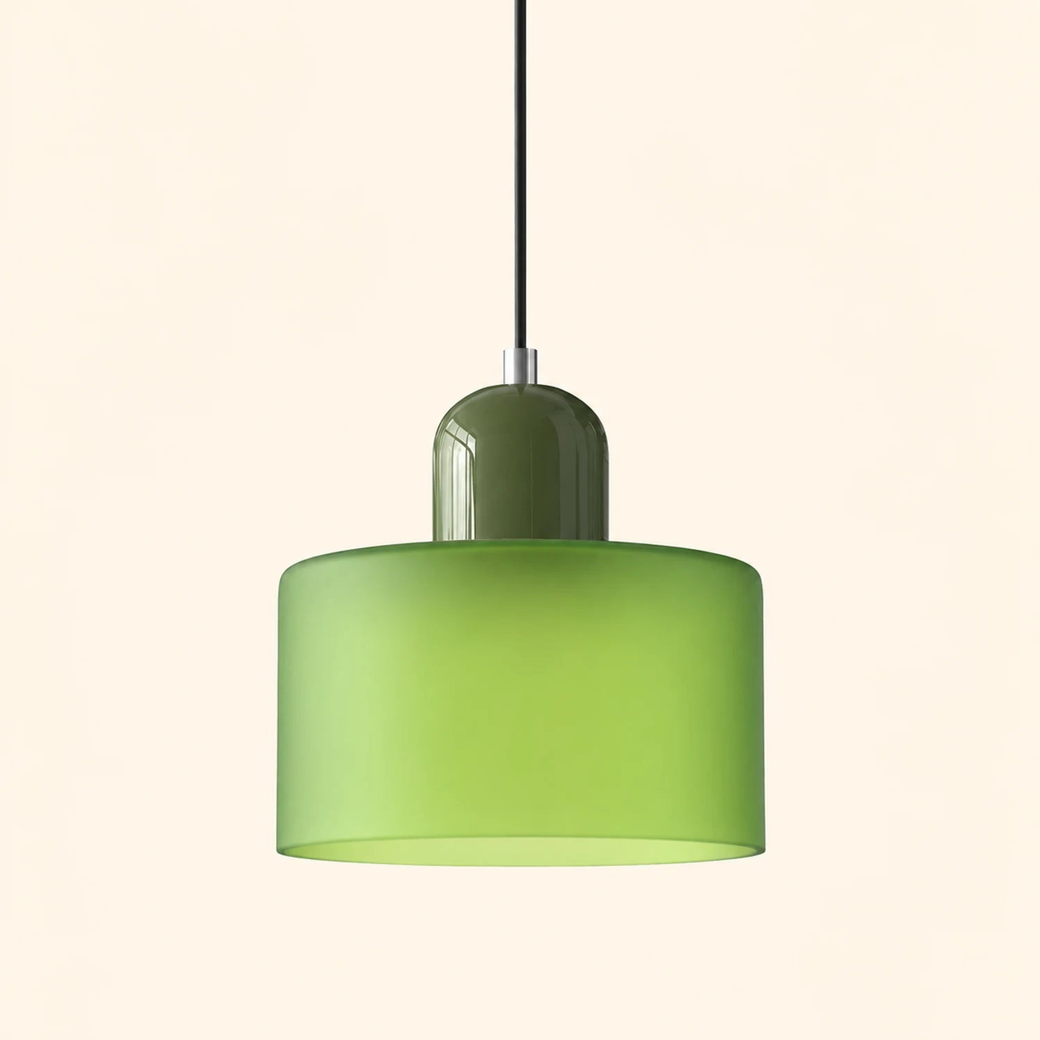 Morandi Modern White Glass Kitchen Island Pendant Light - Lumpaz