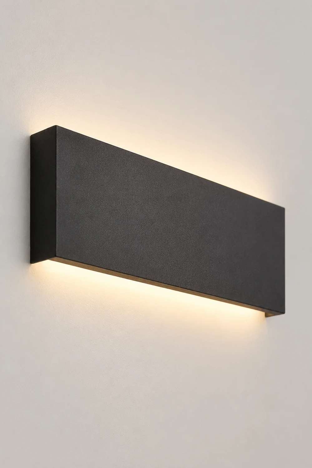 Edge Minimalist Rectangular Wall Lamp Black/White/Gold Bathroom - Lumpaz