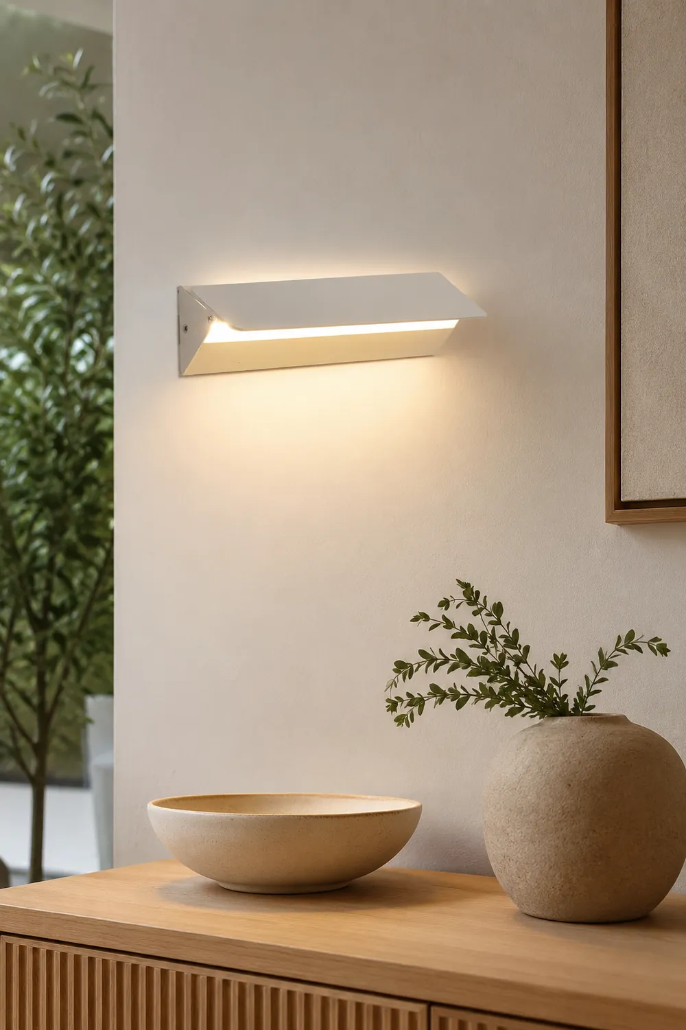 Orr LED Metal Indoor Wall Lamp Rotatable, White - Lumpaz