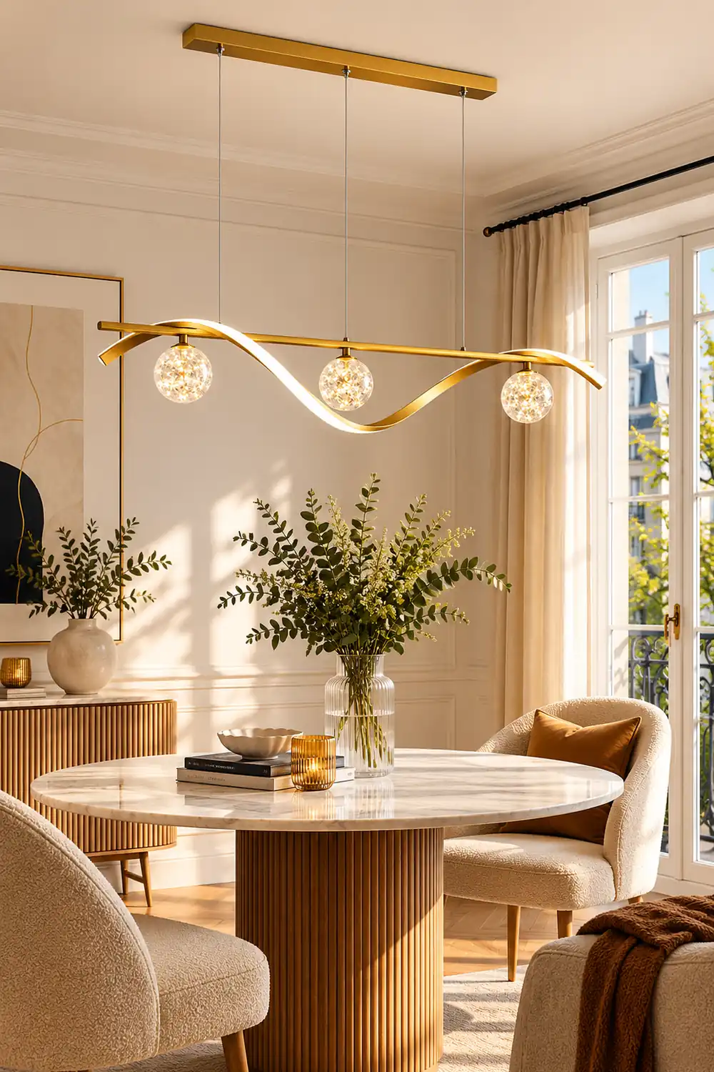 Pendant Light, Black/Gold, Kitchen/Living Room - Lumpaz
