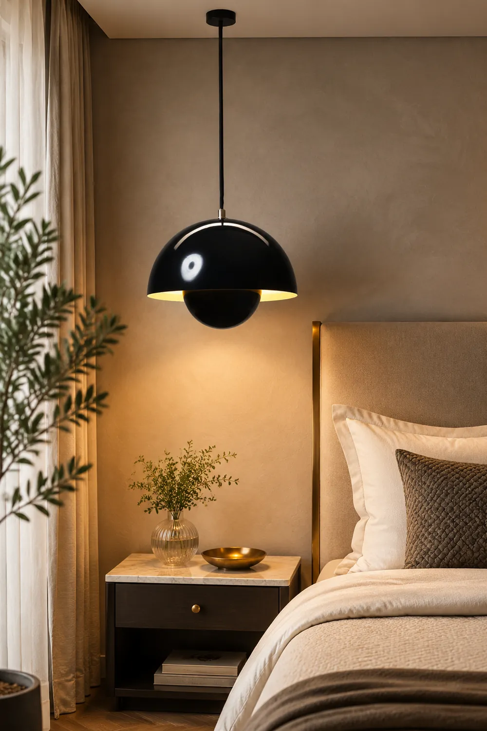 Morandi Modern Colorful Art Deco Pendant Light Metal Bedroom - Lumpaz