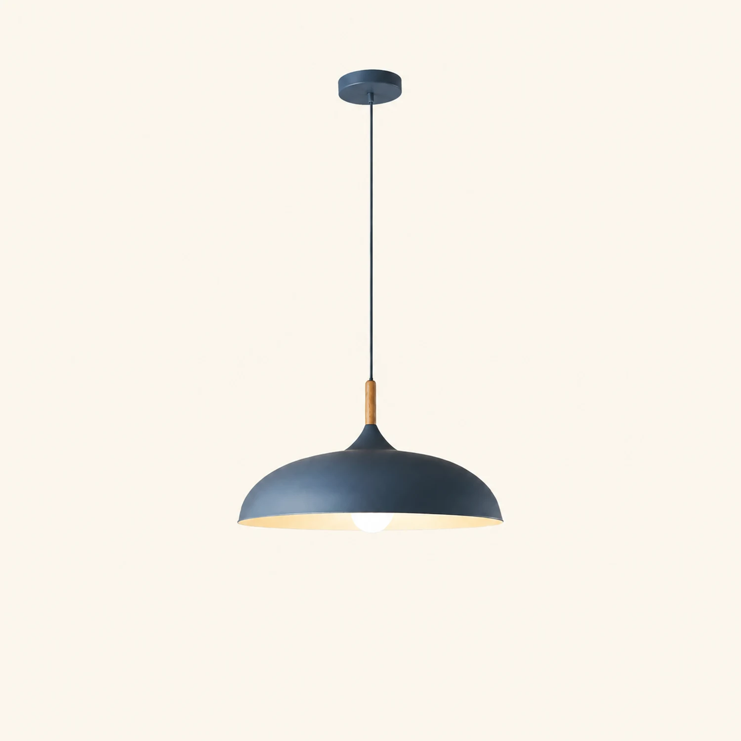 Leilani Modern Pendant Light Dome Macaron Metal Dining Room - Lumpaz