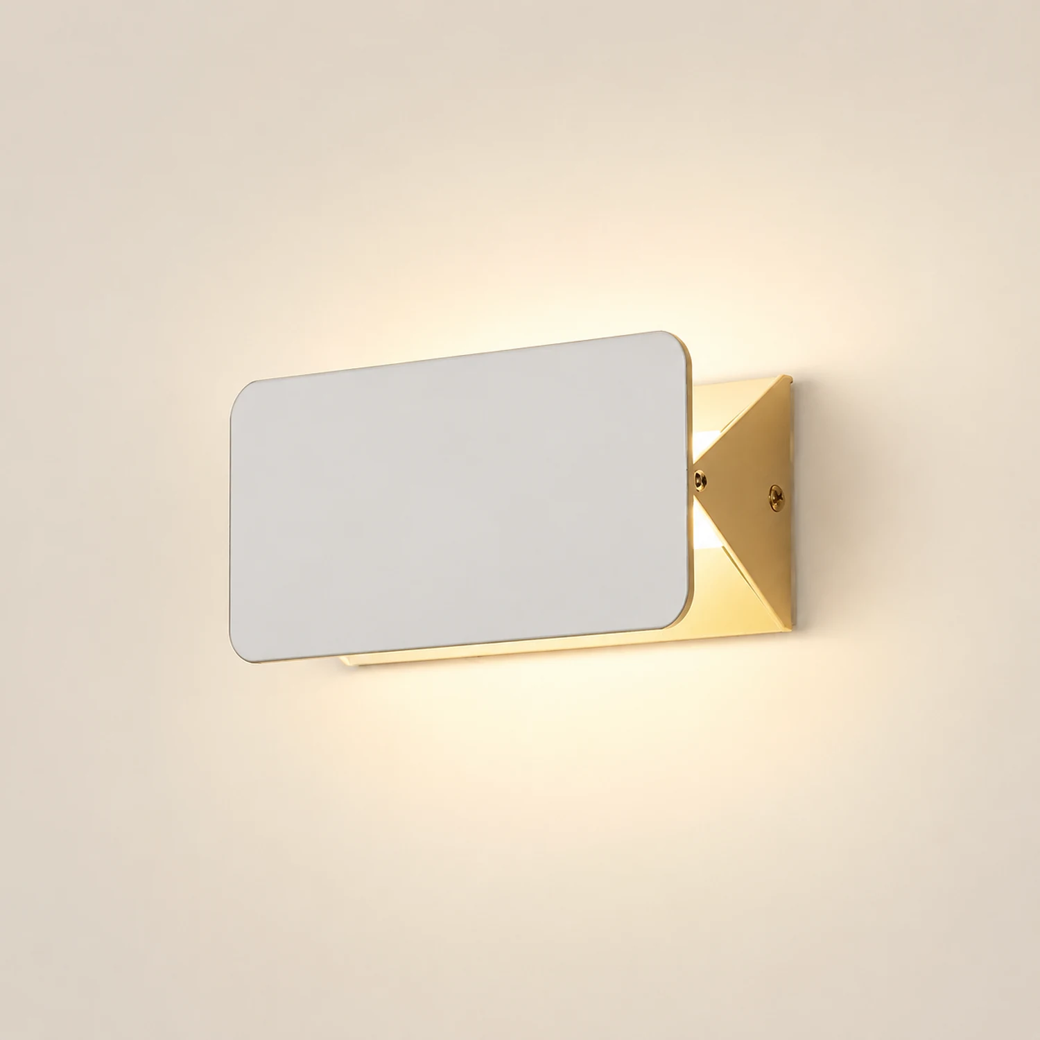 Orr LED Metal Indoor Wall Lamp Rotatable, White - Lumpaz