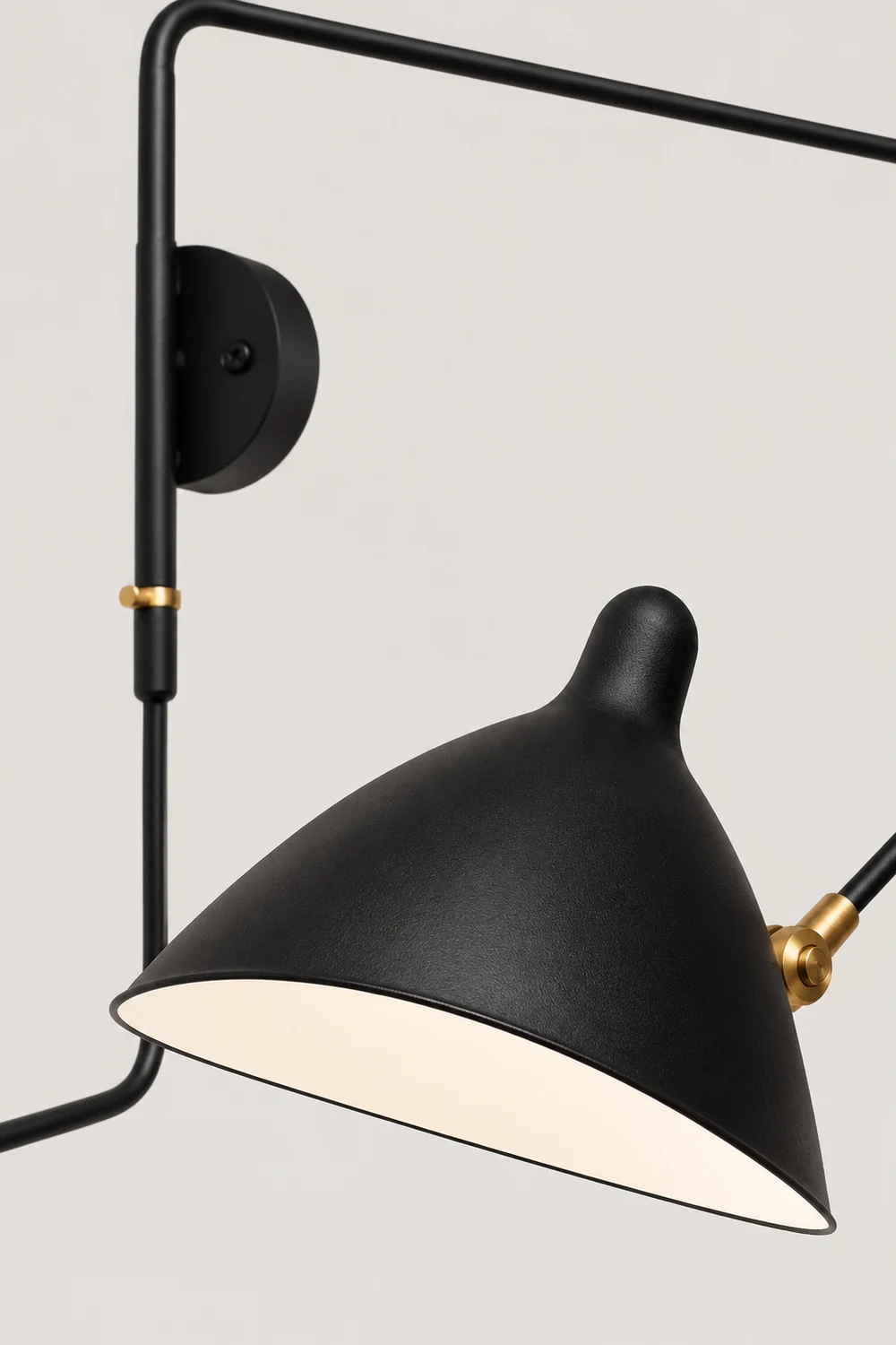 Schmitt Wall Lamp Industry, Metal, Black, Living Room - Lumpaz