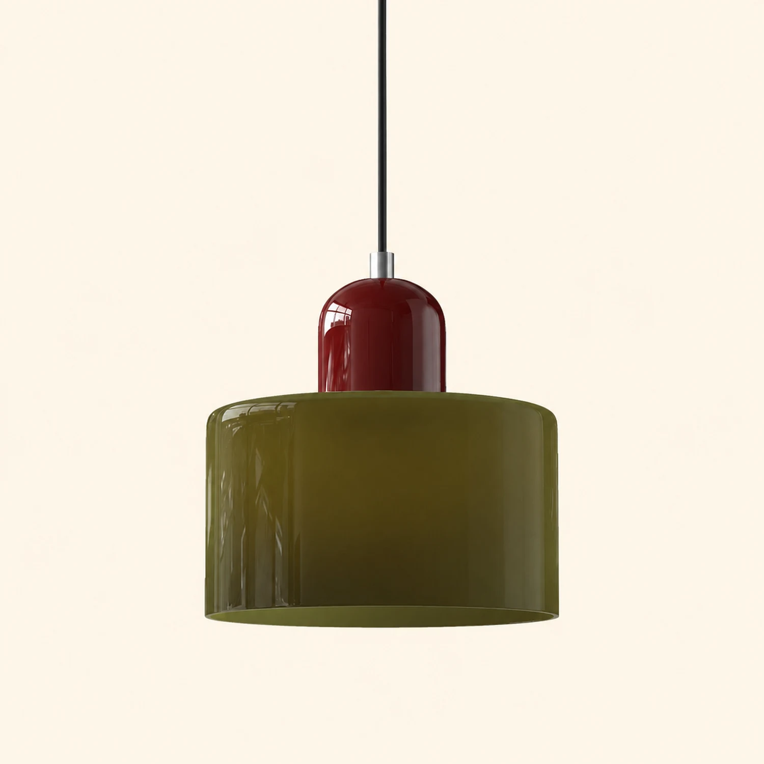Morandi Modern White Glass Kitchen Island Pendant Light - Lumpaz