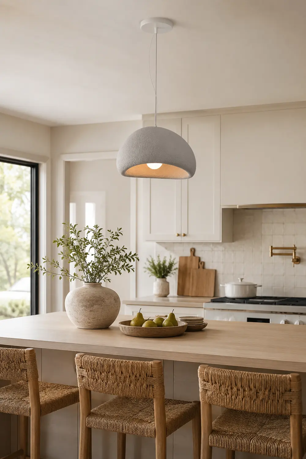 Byers Wabi-Sabi Spherical Cloud Pendant Light, Gray/White/Pink/Blue - Lumpaz