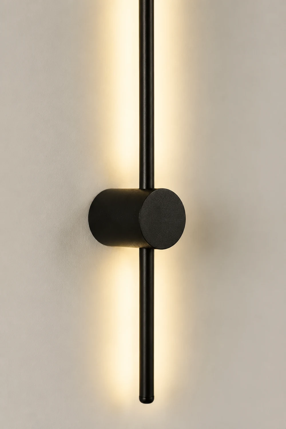 Edge Modern Minimalist LED Wall Reading Lamp, Black - Lumpaz