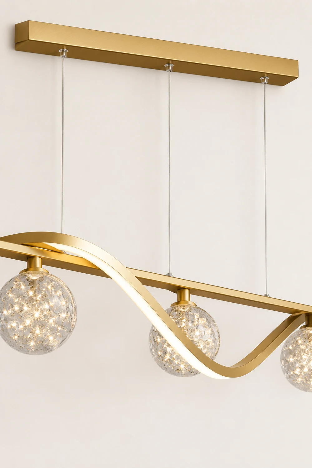 Pendant Light, Black/Gold, Kitchen/Living Room - Lumpaz