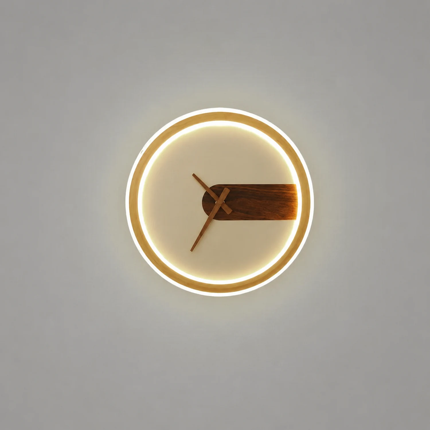Nielsen Modern Clock Design Wall Lamp, 3 Color - Lumpaz