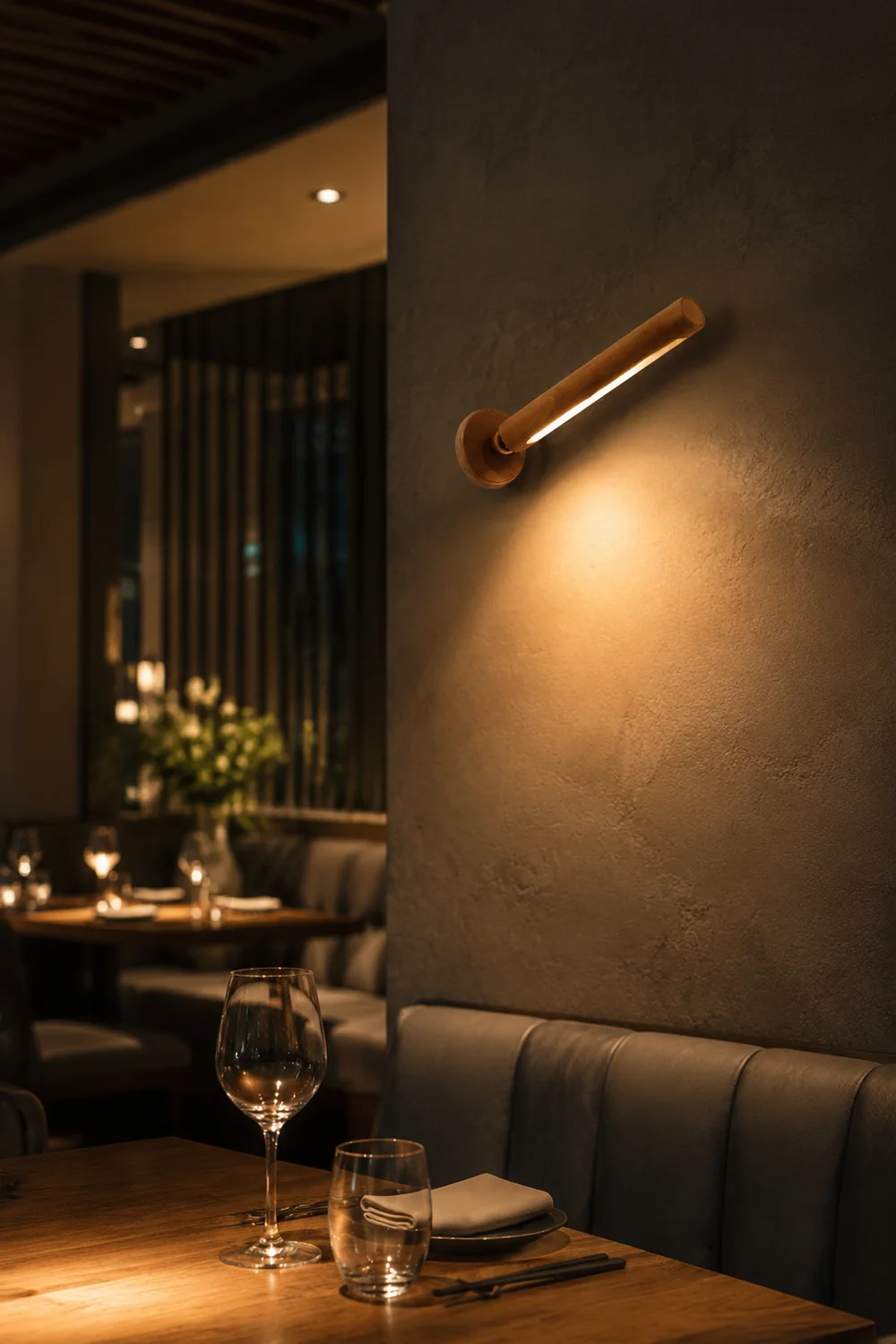 Ozawa Wooden Metal Rotatable/Removable Mounted Wall Lamp, Wood - Lumpaz