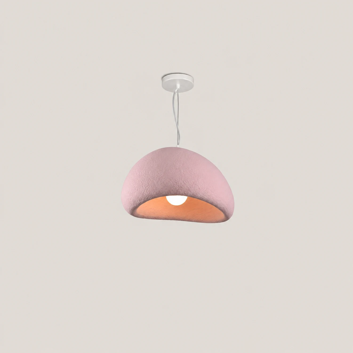 Byers Wabi-Sabi Spherical Cloud Pendant Light, Gray/White/Pink/Blue - Lumpaz