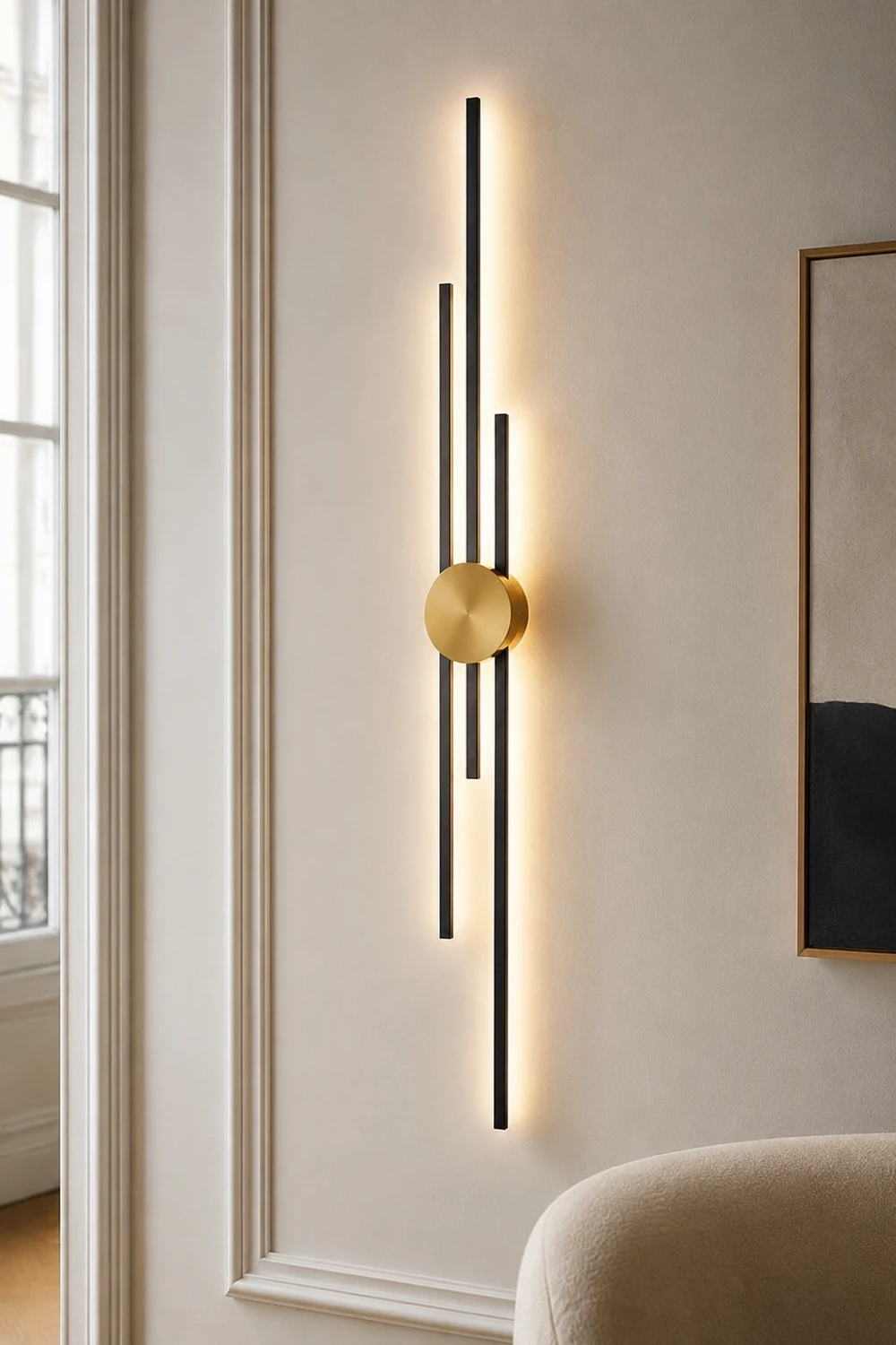 Alana Modern Linear 2 Color Metal Wall Lamp - Lumpaz