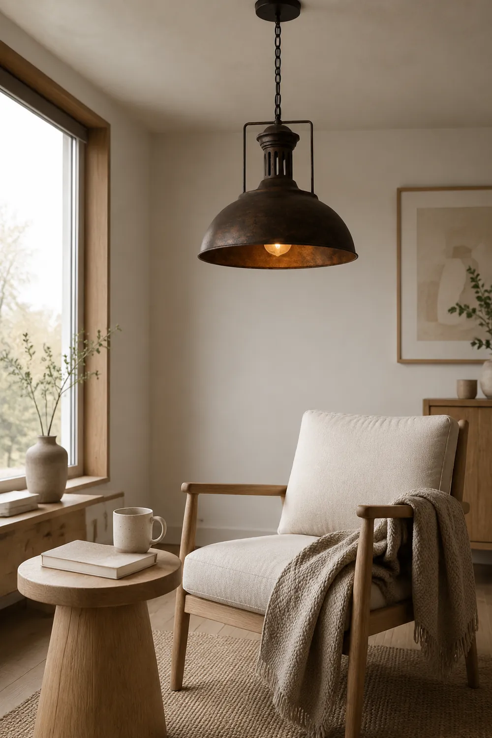 Alessio Vintage Rustic Pendant Light - Lumpaz