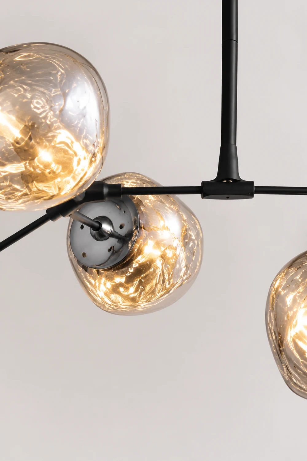 Mirza Modern Globe Lava 3 Pendant Light Fixture 3/6/8 Head - Lumpaz