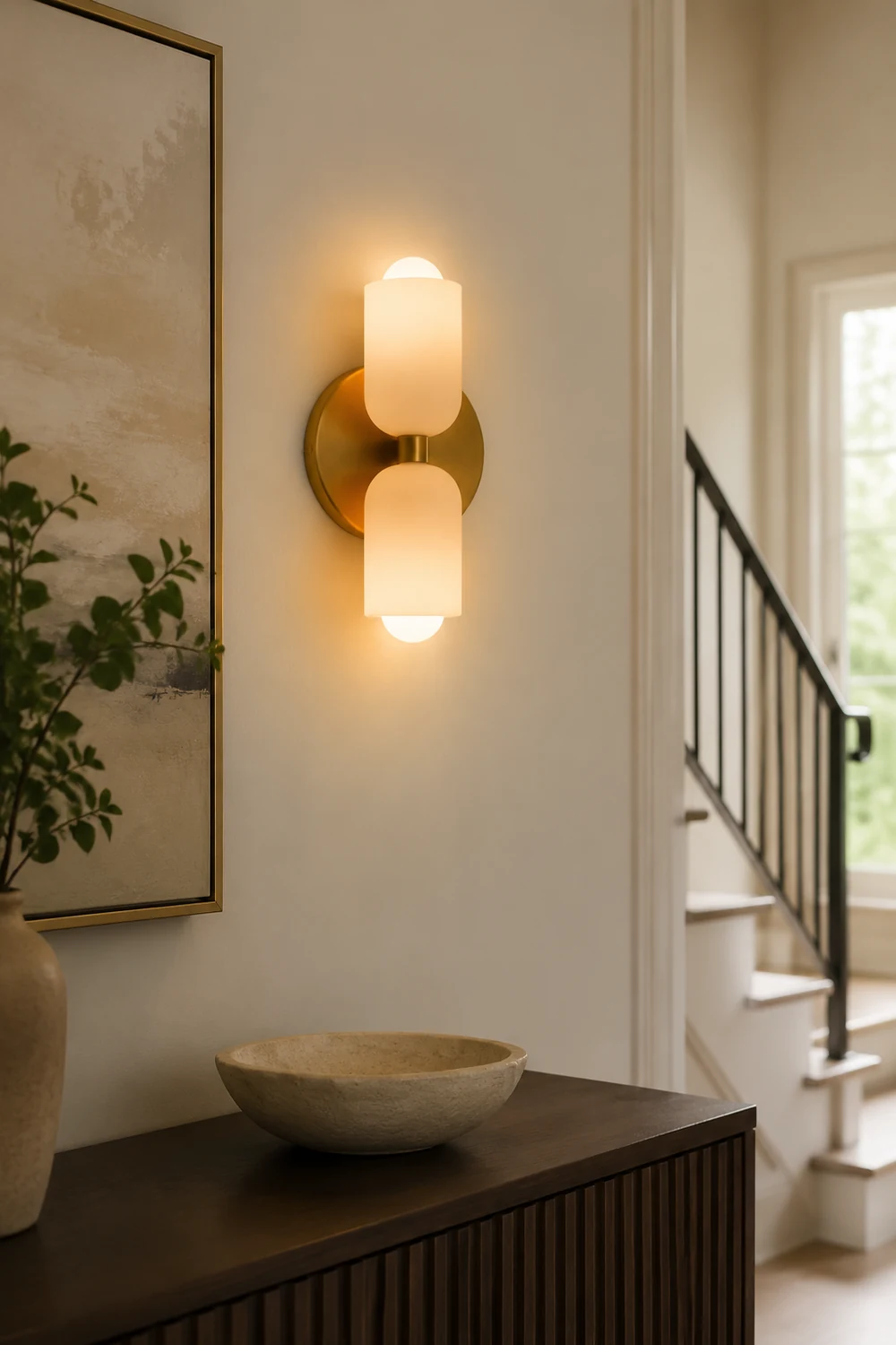Morandi Modern LED Wall Lamp Gold Black Living Room Bedroom - Lumpaz