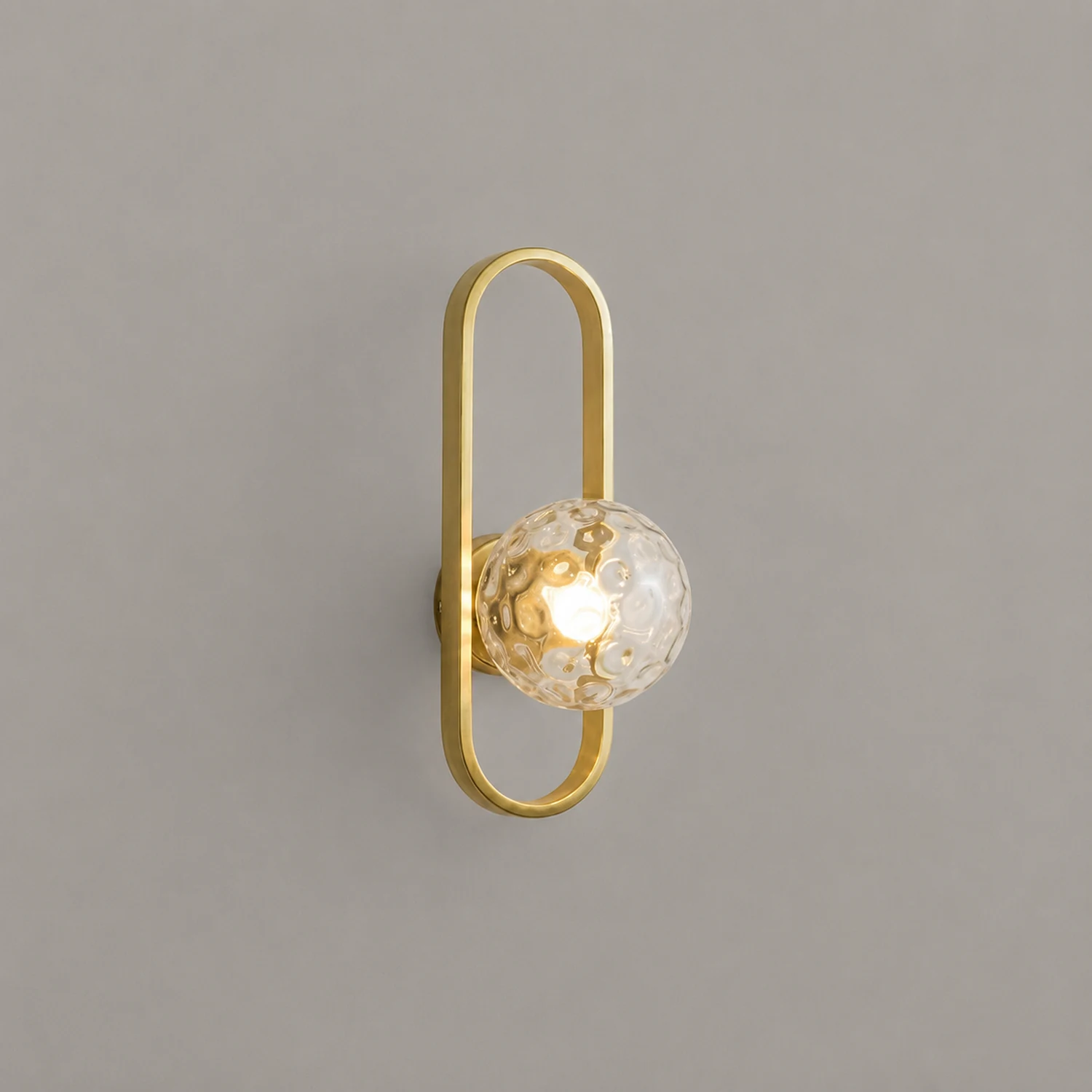 Valentina Modern Globe Bedside Wall Lamp Mount for Bedroom & Reading Room, Gold/Black - Lumpaz