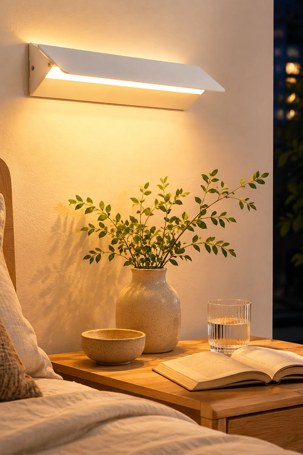 Orr LED Metal Indoor Wall Lamp Rotatable, White - Lumpaz