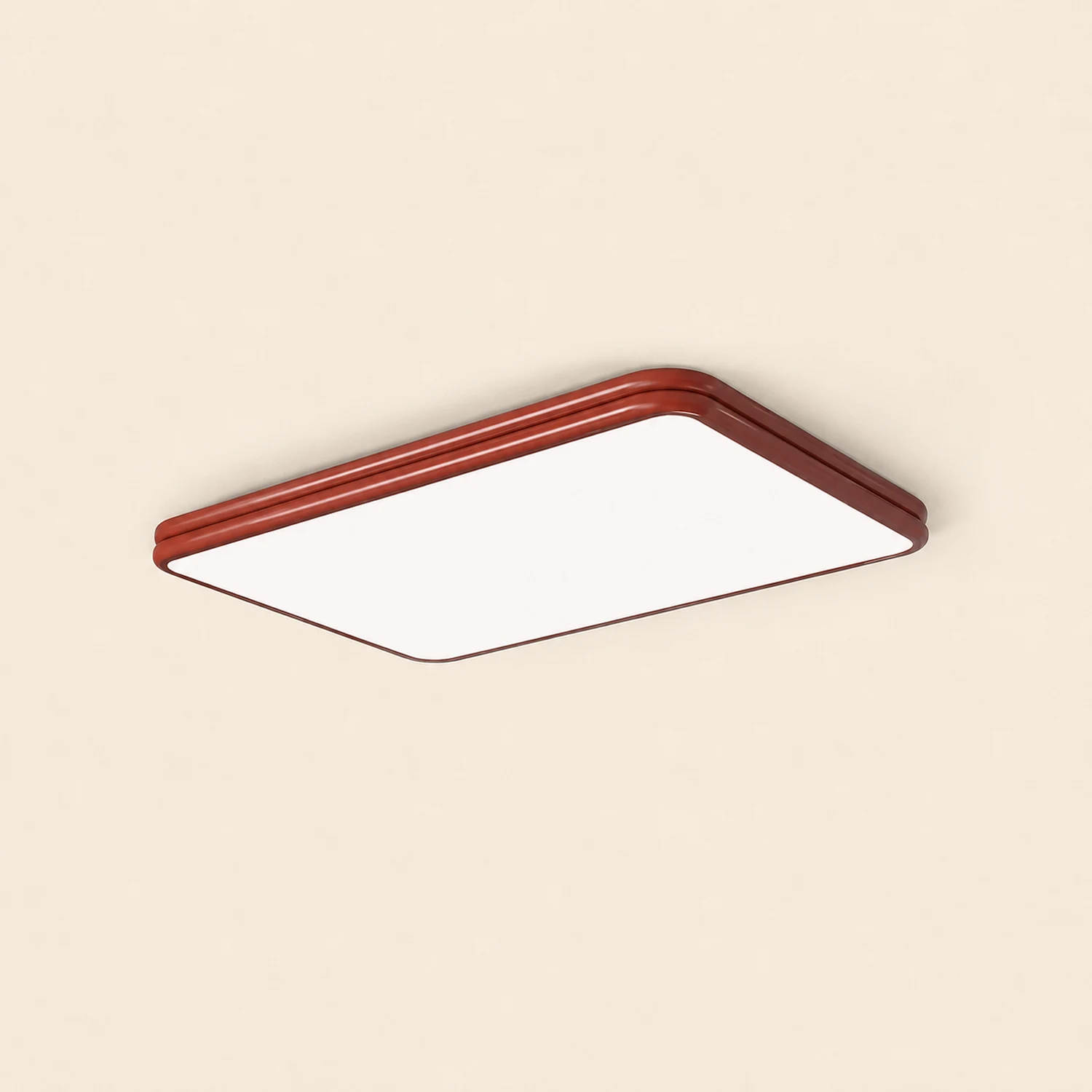 Valentina Retro LED Ceiling Lamp Red/Yellow Metal/Acrylic Living Room - Lumpaz