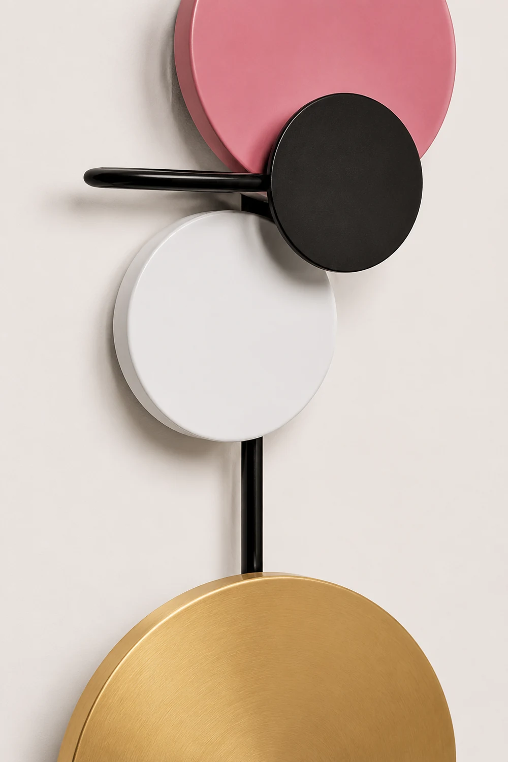 Emyr Modern Circular Metal Wall Lamp, Living Room - Lumpaz