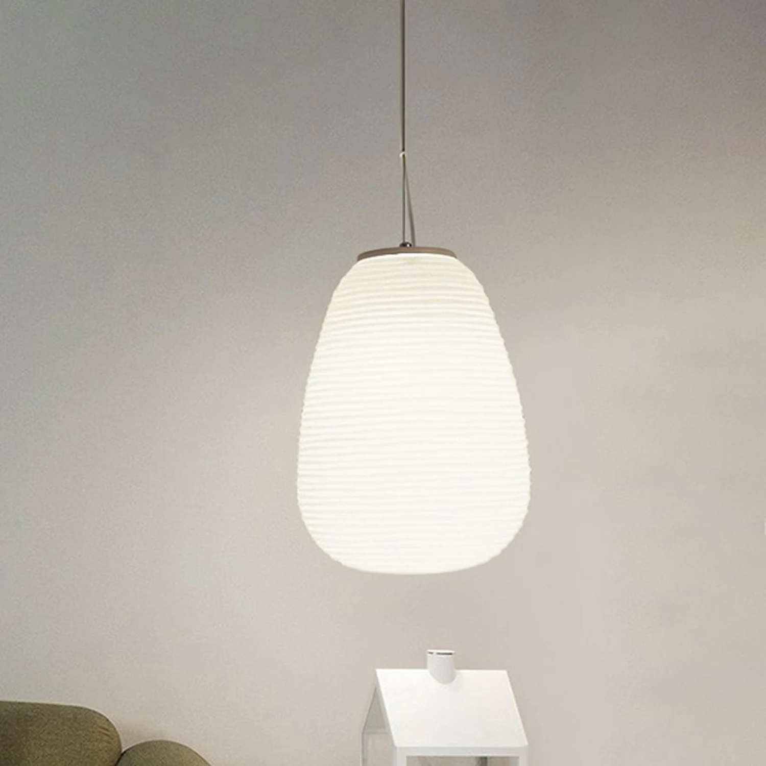 Renée Designer Glass/Metal Simple Pendant Light - Lumpaz