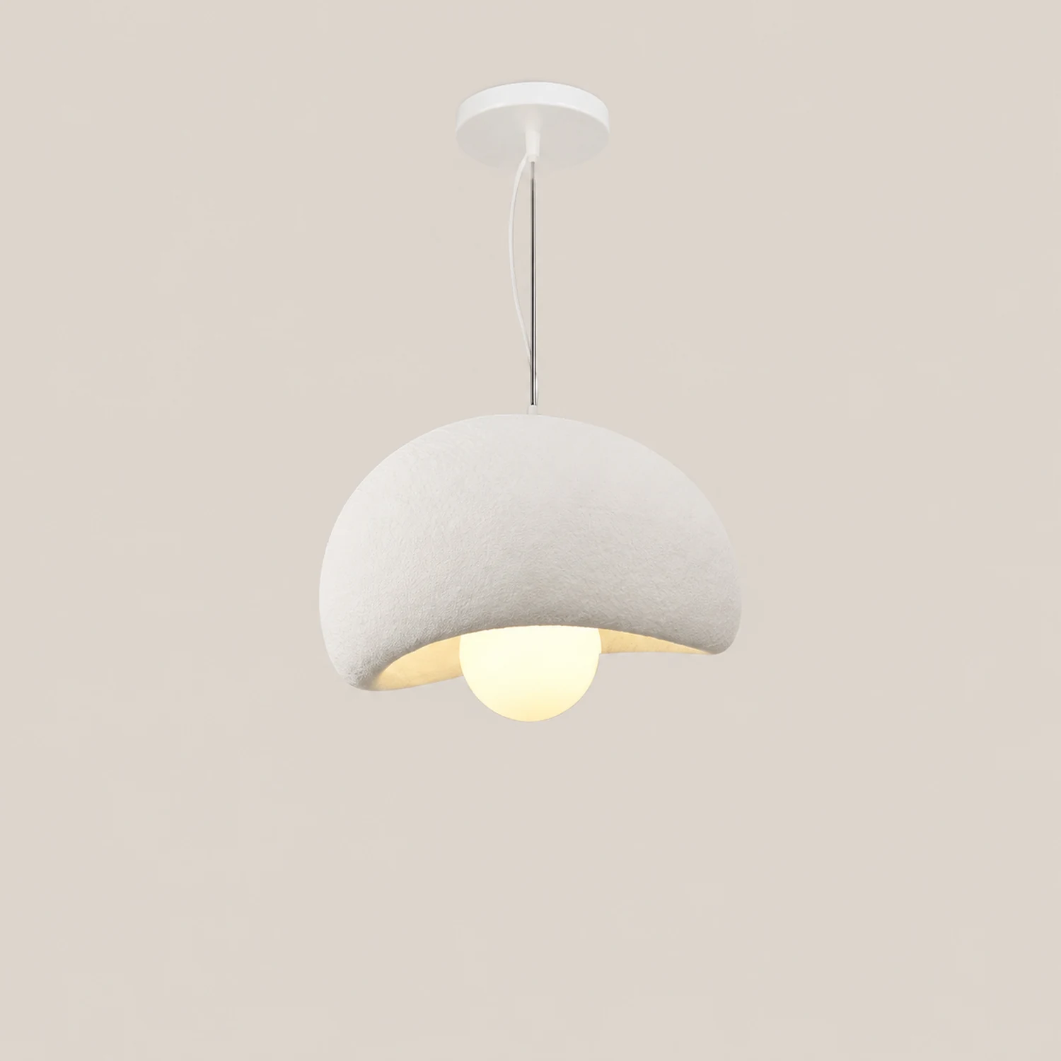 Byers Wabi-Sabi Spherical Cloud Pendant Light, Gray/White/Pink/Blue - Lumpaz