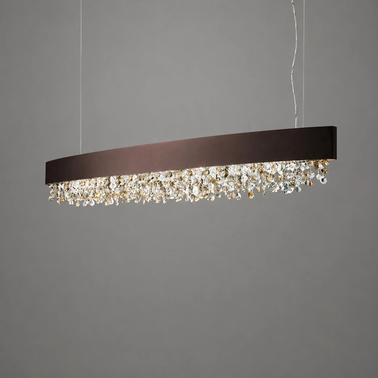 Marilyn Modern Crystal Pendant Light Black/White/Brown/Gold - Lumpaz