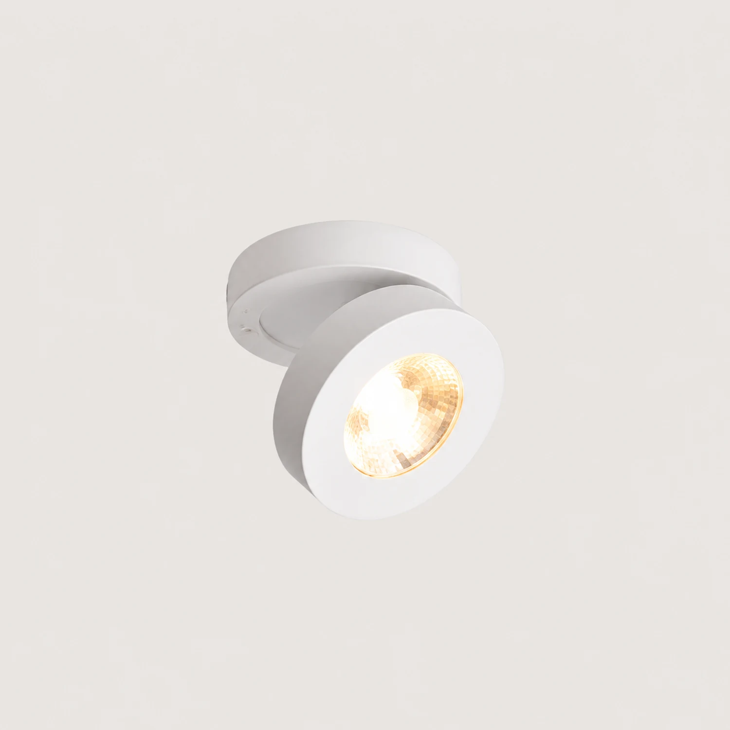 Modern Ceiling Lighting Round, Novak Flush Mount, White/Black, Kitchen - Lumpaz