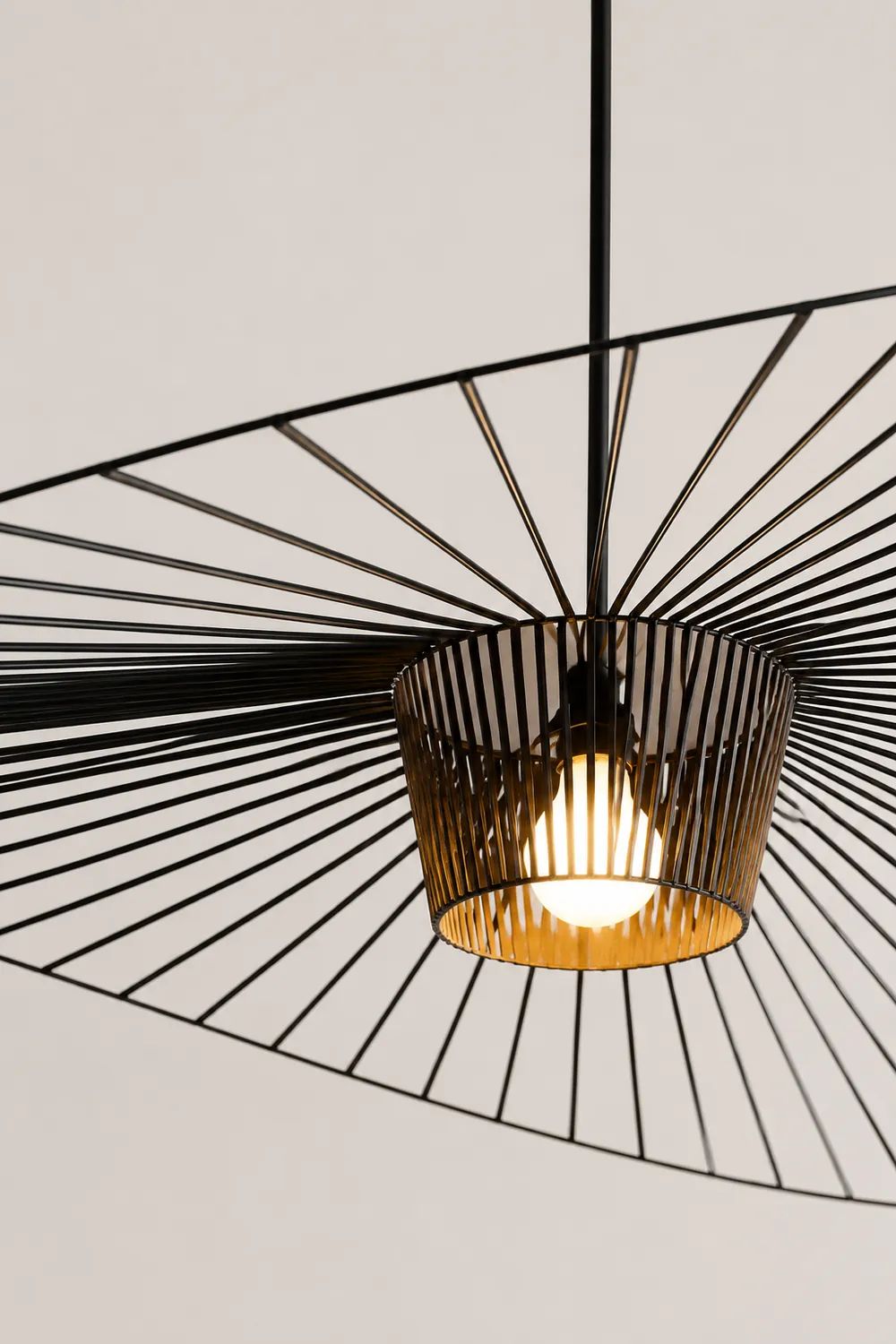 Renée Modern Flower Fabric Pendant Light 4 Color, Black/White/Gold/Brown - Lumpaz