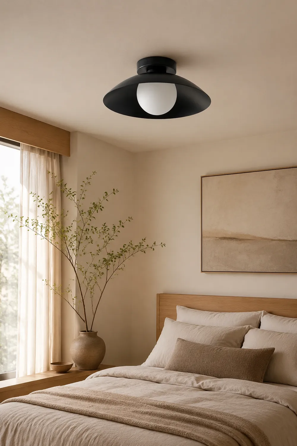 Cairns Modern Creative Flush Mount Ceiling Light Black/Red/Pink/Yellow Bedroom - Lumpaz