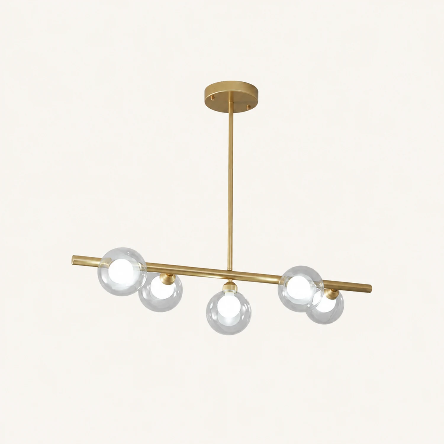 Valentina Nordic Linear Pendant Light Black Gold Kitchen Islands - Lumpaz